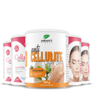 4x Collagen SkinCare + Anti Cellulite Coffee Scrub paket