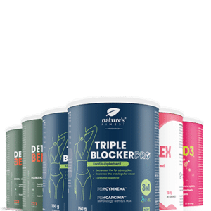 2x Detox Belly Burn + 2x Triple Blocker PRO + B-Kompleks + Vitamin D3 + Vitamin C paket