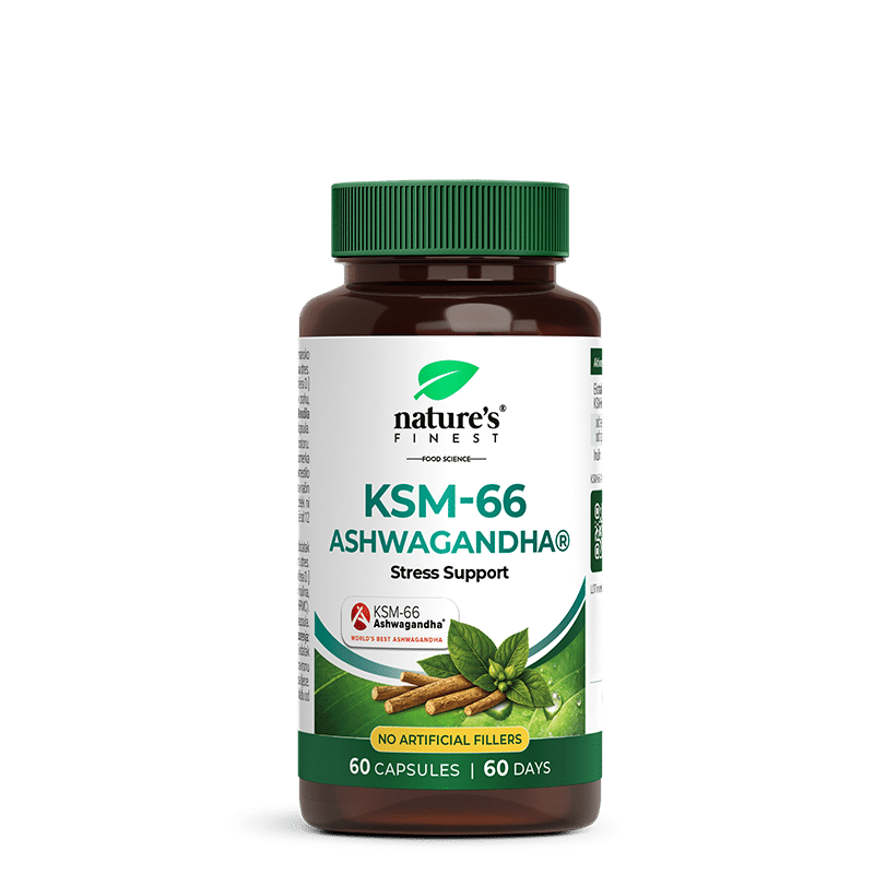 Nature's Finest KSM-66 Ashwagandha | stöd vid stress, sömn och kognitiva funktioner | fullspektrum rotextrakt